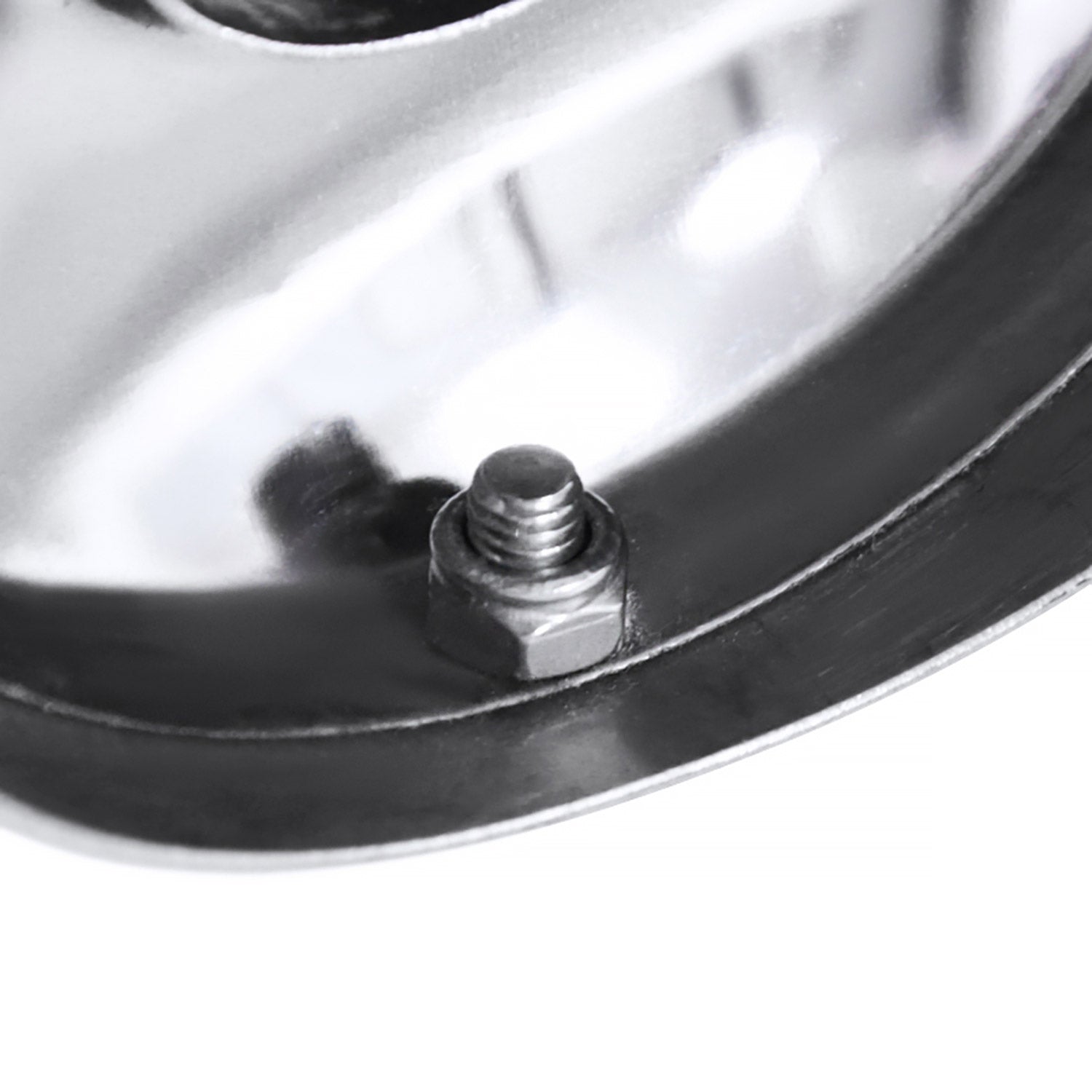 Universal 3" Inlet/4" Outlet S.Steel Spiral Flow Exhaust Muffler w/ Slanted Tip