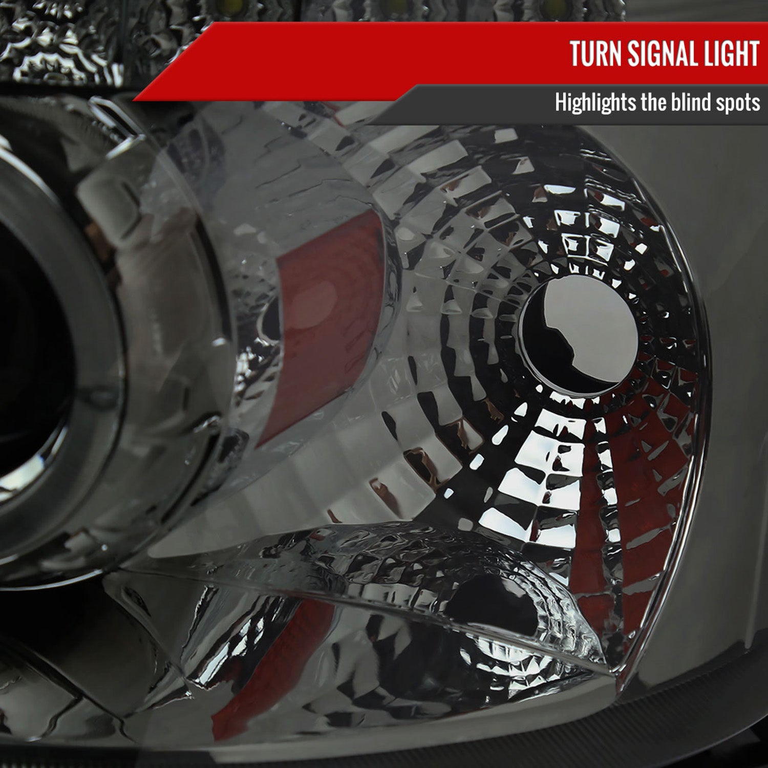 2005-2007 Ford Escape Dual Halo Projector Headlights LED Light Chrome/Smoke