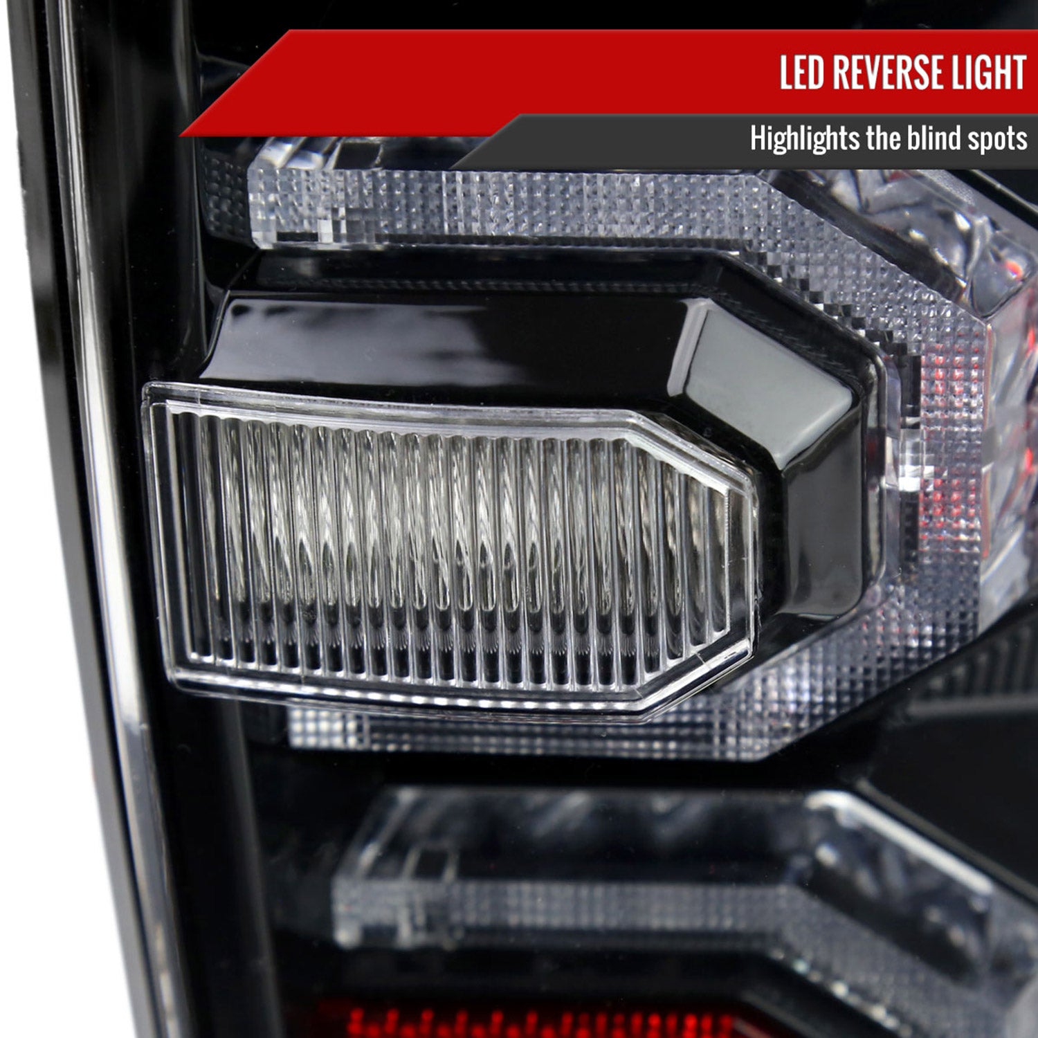 2016-2022 Toyota Tacoma Sequential Signal LED Tail Lights Jet Black/Clear Lens