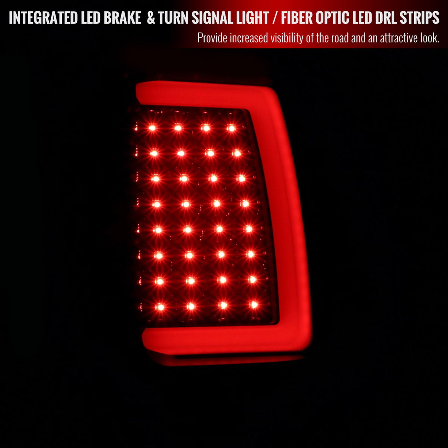 2007-2013 GMC Sierra 1500/ Sierra 2500HD 3500HD LED Tail Lights Black/Smoke