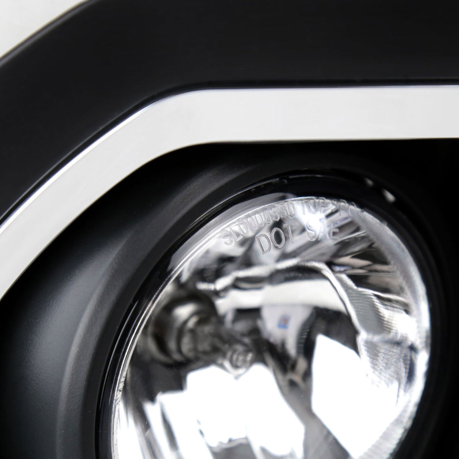 2015-2018 GMC Sierra 2500HD/3500HD PS24W Fog Lights Kit Chrome/Clear Lens