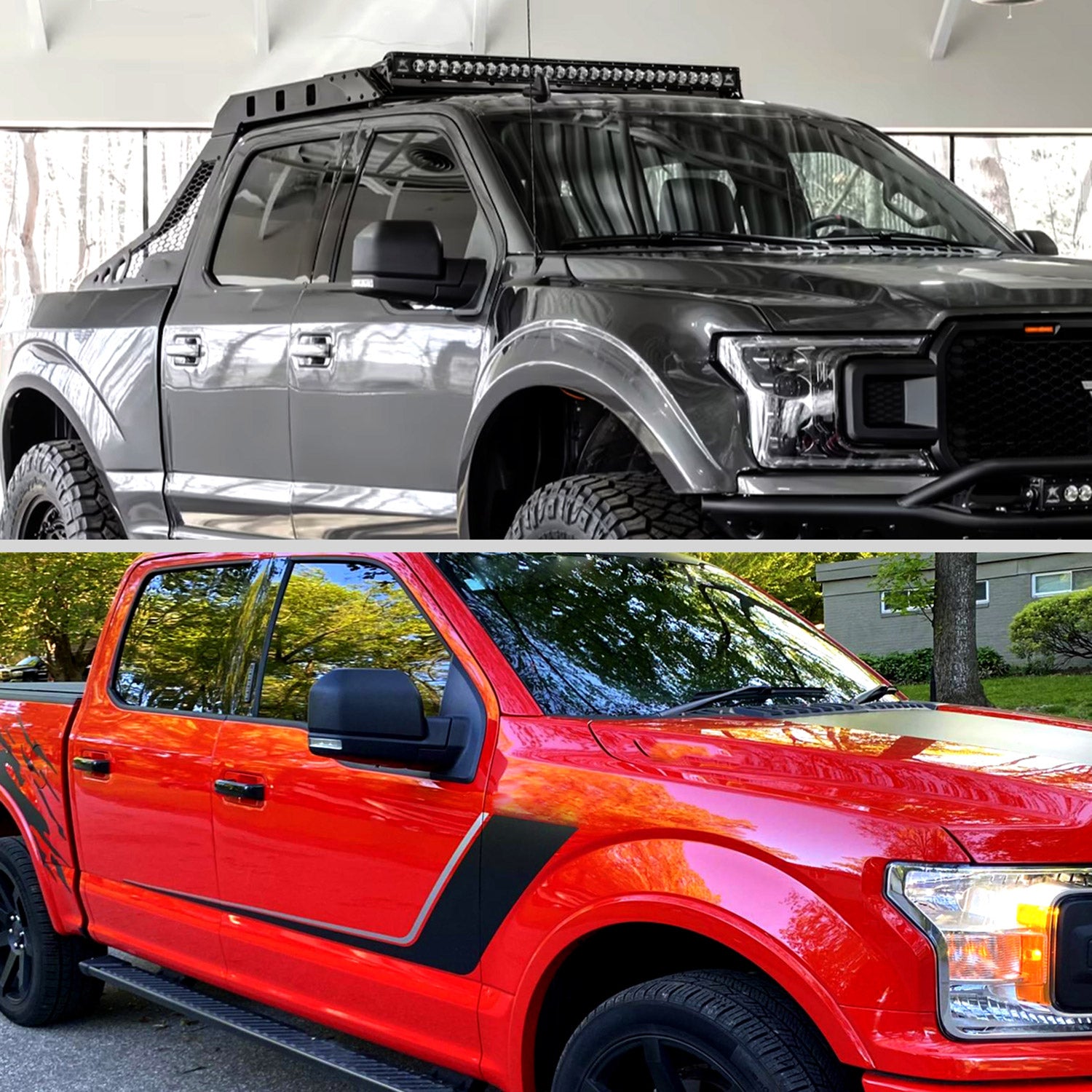 2015-2020 Ford F-150 Black Heated Side Mirror LED Turn Signal Passenger Side