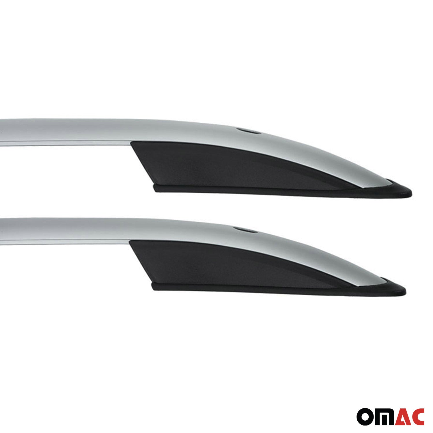 For 2003-2010 Porsche Cayenne Roof Rack Side Rails Aluminium Gray 2 Pcs