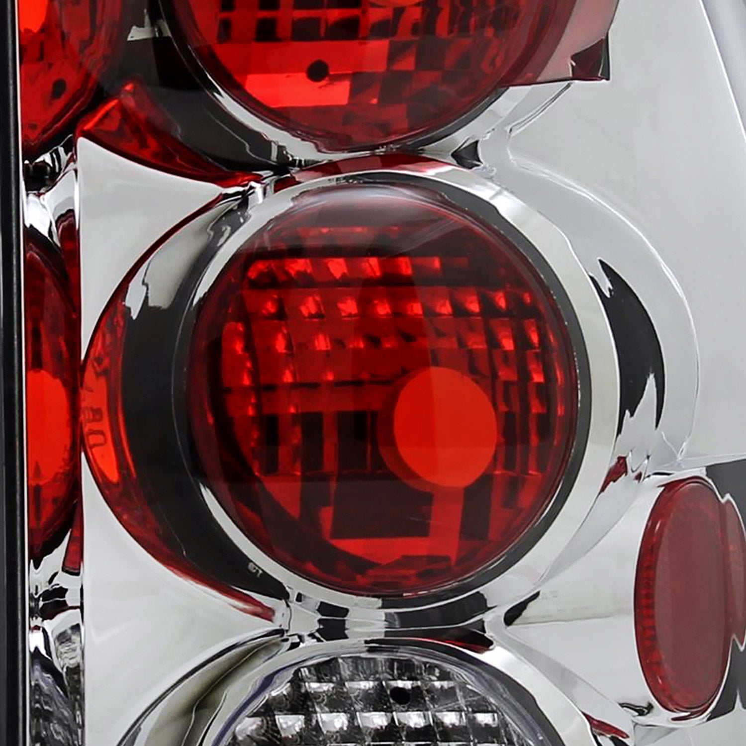 2002-2009 Chevrolet Trailblazer Tail Lights Chrome Housing/Clear Lens