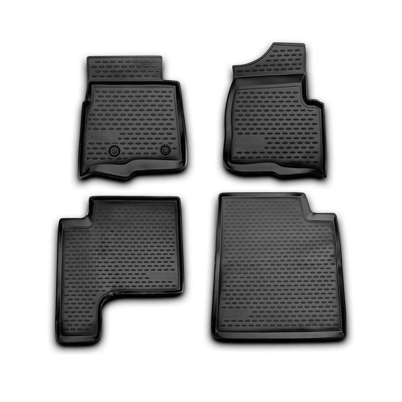 2009-2014 Ford F-150 Floor Mats Liners Full Set All Weather Black