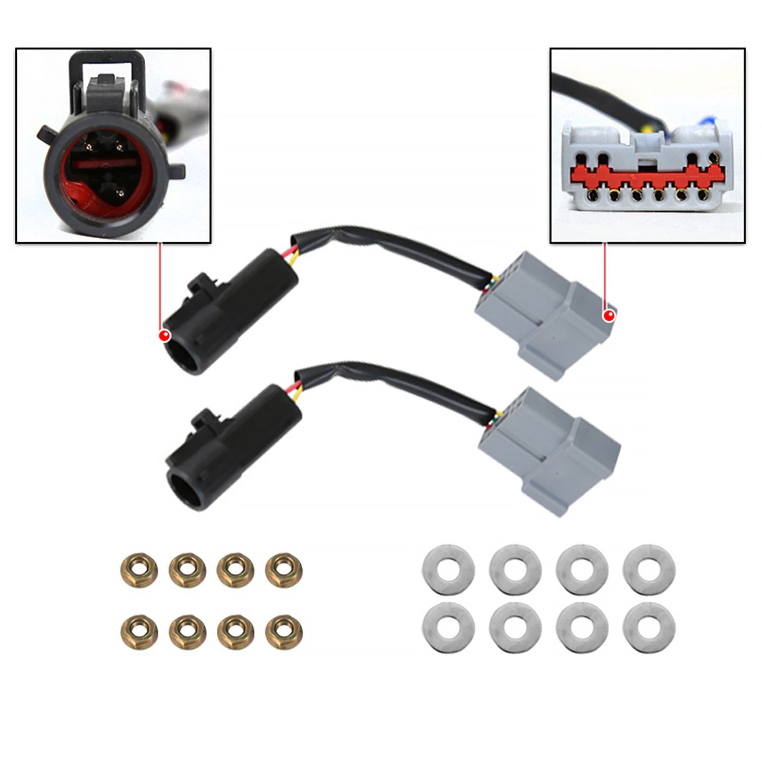 1999-2007 Ford F-250/350/450/550 Excursion Heated Towing Mirrors Amber Lens