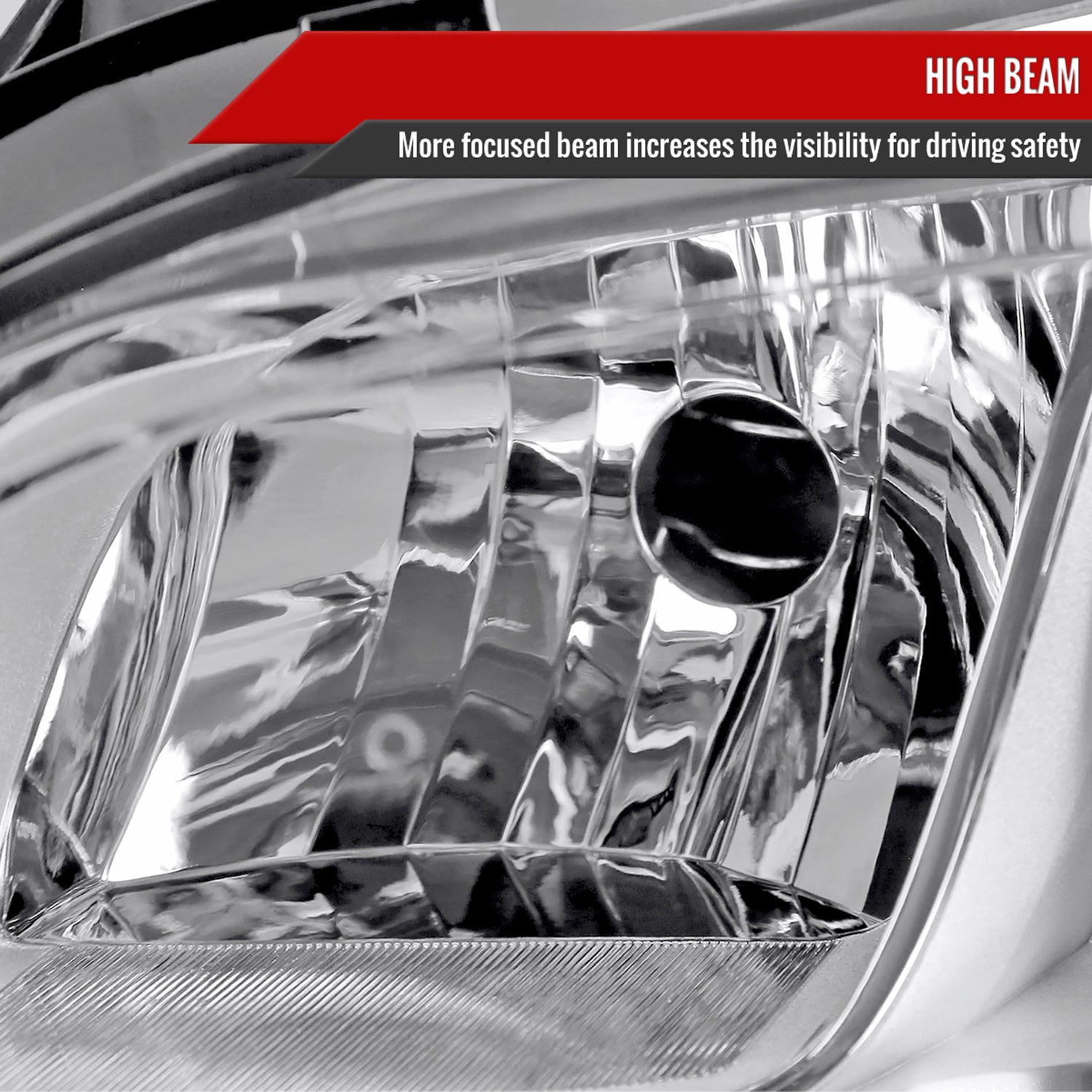 2013-2015 Chevy Malibu / Malibu Limited Projector Headlights Reflectors Chrome