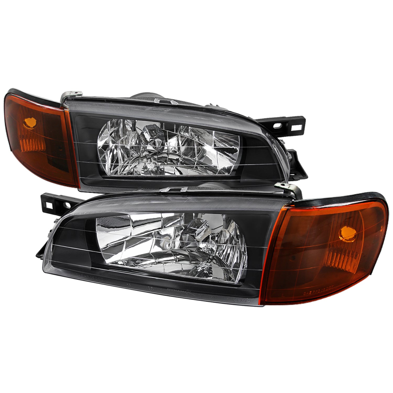 1995-2001 Subaru Impreza Factory Crystal Headlights Amber Corner Signal Light