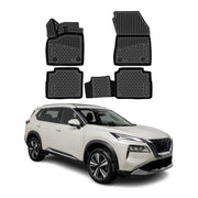 OMAC Floor Mats Liner for Nissan Rogue 2021-2026 Rubber TPE Black 4Pcs