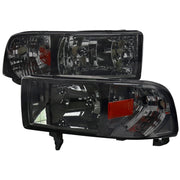 1994-2001 Dodge RAM 1500 2500 3500 Factory Headlights Chrome/Smoke