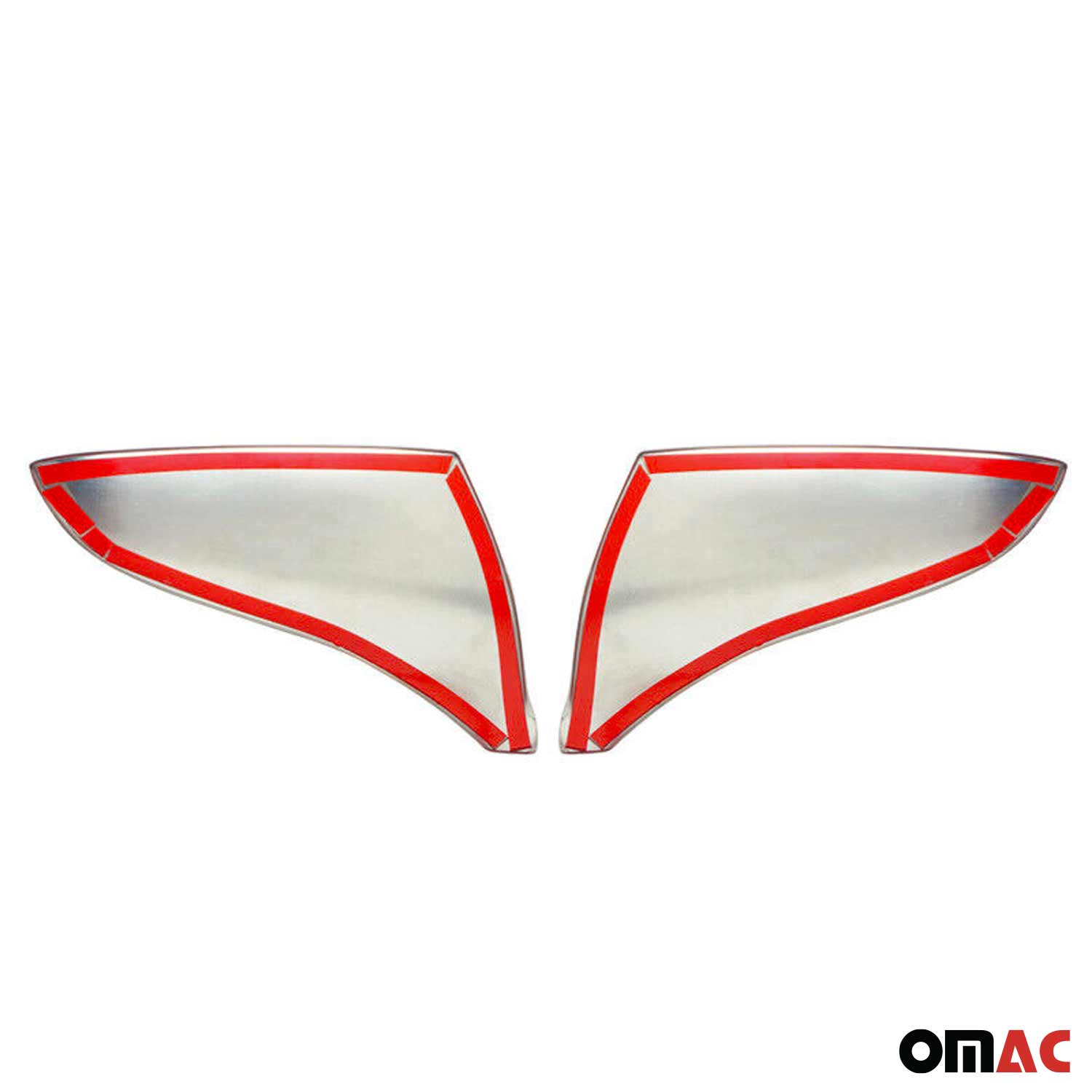 2010-2015 Hyundai Tucson Side Mirror Cover Caps Stainless Steel Silver 2 Pcs