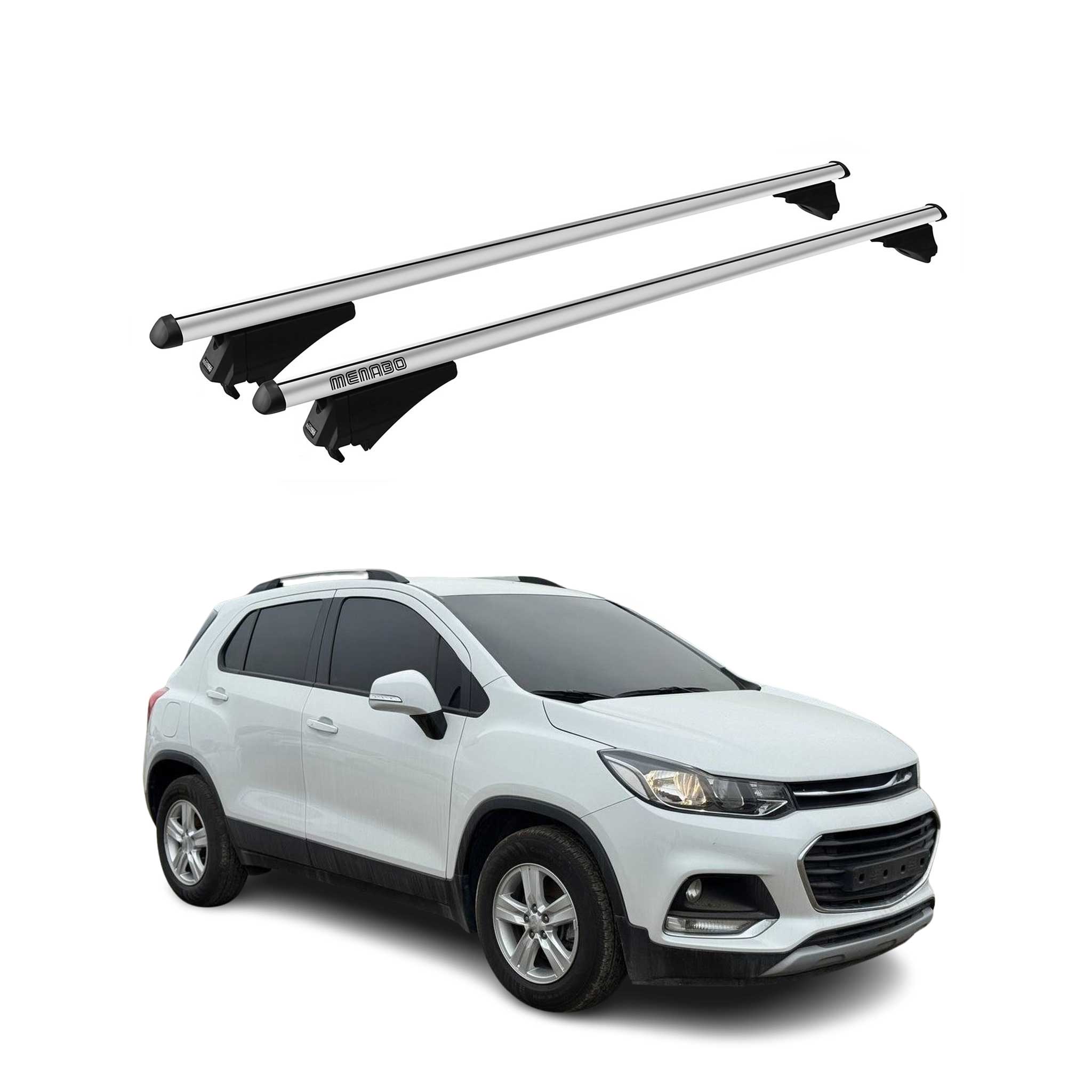 2017-2022 Chevrolet Trax Roof Rack Cross Bars Silver