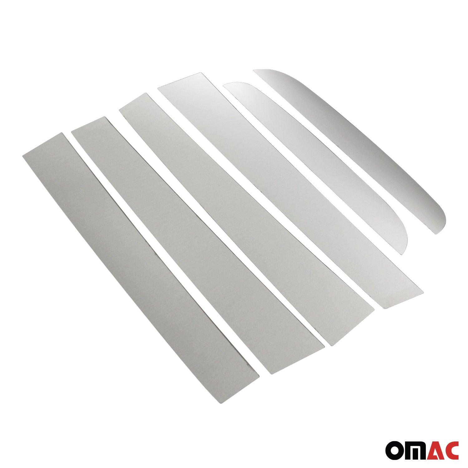 2019-2023 Ford Ranger Window B Pillar Posts Door Trim Cover Stainless Steel Silver 6x