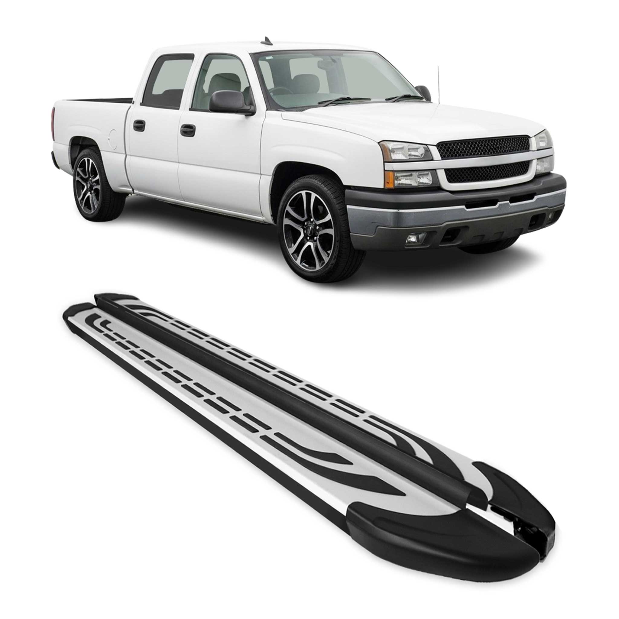2001-2019 Chevrolet Silverado / GMC Sierra Nerf Bar Side Step Running Boards Alu