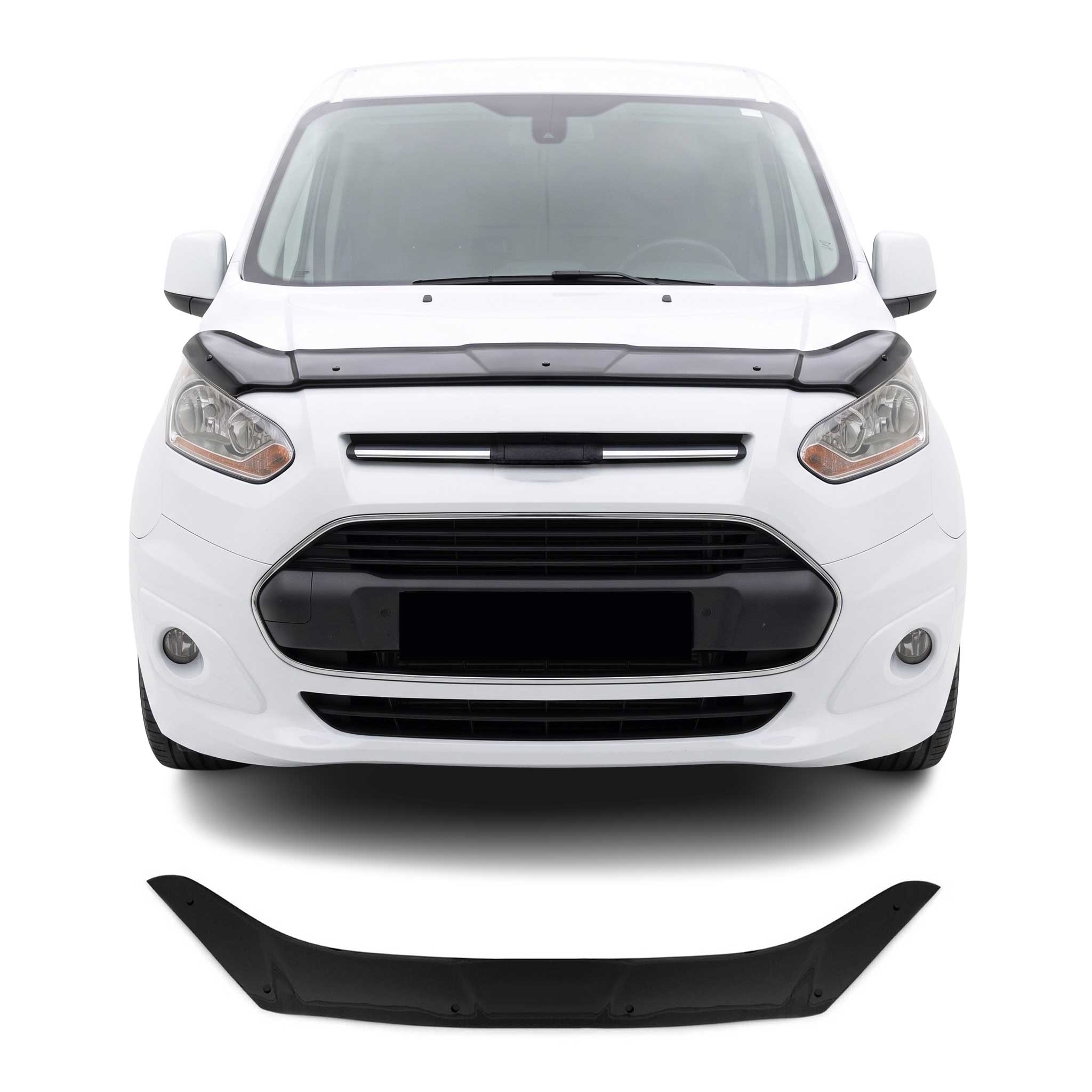 2014-2019 Ford Transit Connect Front Bug Shield Hood Deflector 1 Pc Smoke