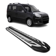 2015-2022 RAM ProMaster City Running Boards Side Steps Silver & Black