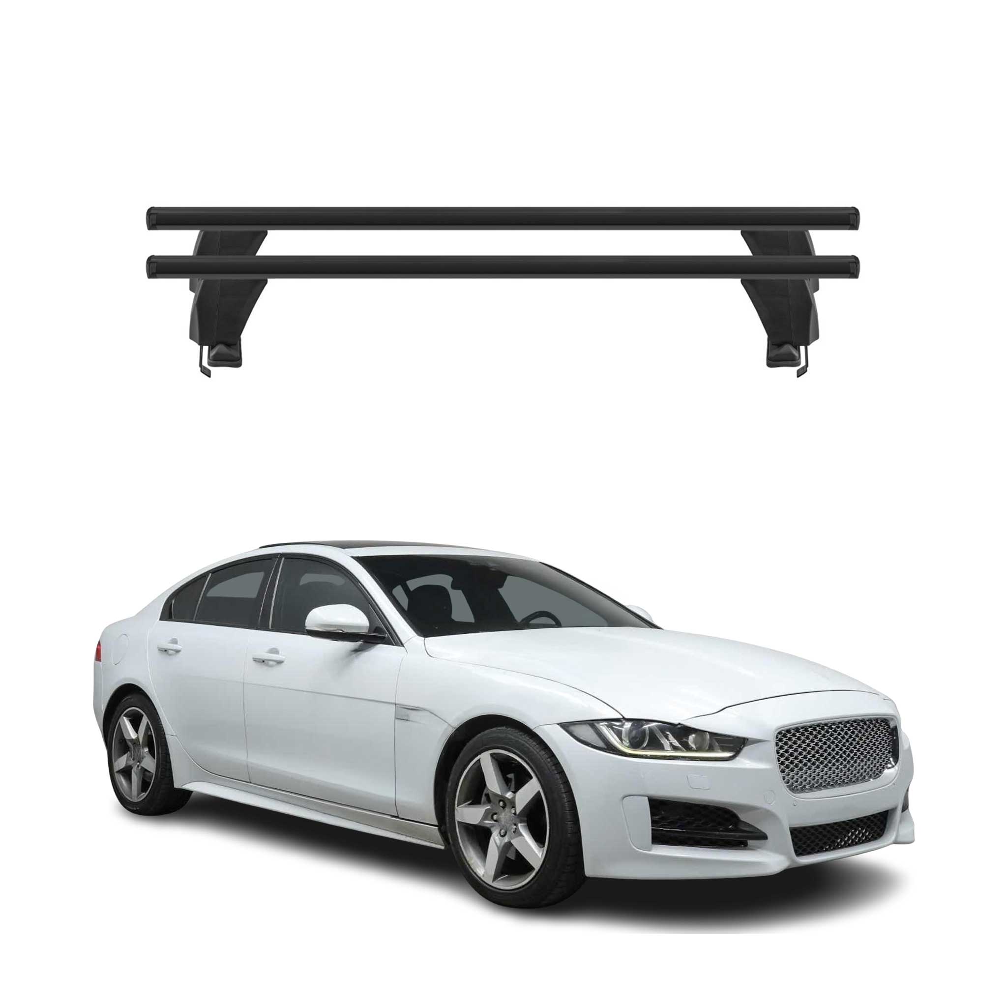 2017-2020 Jaguar XE Roof Rack Cross Bars Black