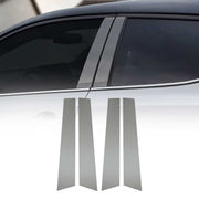 2013-2018 Toyota RAV4 Window B Pillar Posts Door Trim Cover Stainless Steel Dark 4x