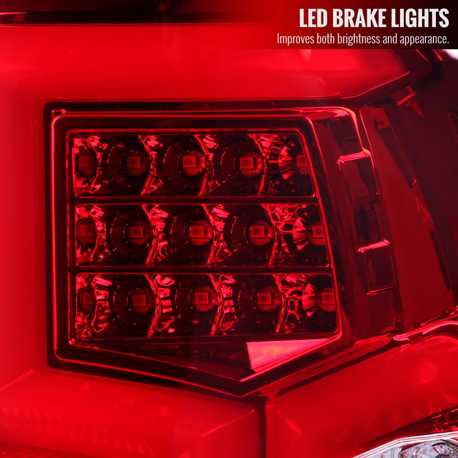 2019-2024 Dodge RAM 2500/3500 LED Sequential Signal Tail Lights Chrome/Red