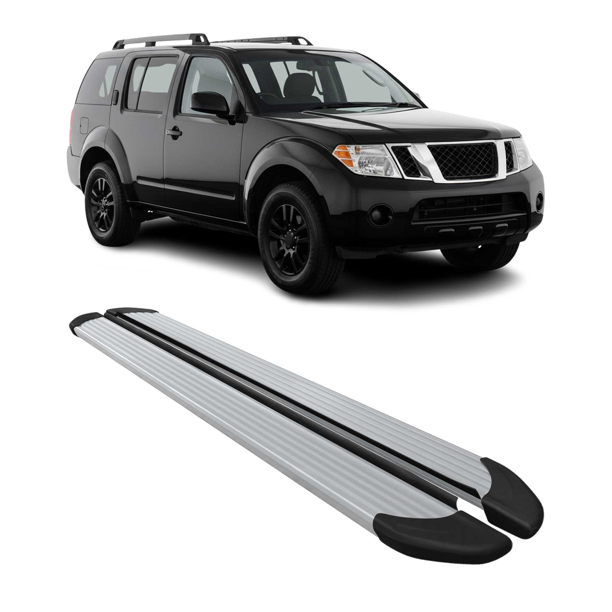2005-2012 Nissan Pathfinder Running Boards Side Steps Silver – OMAC USA
