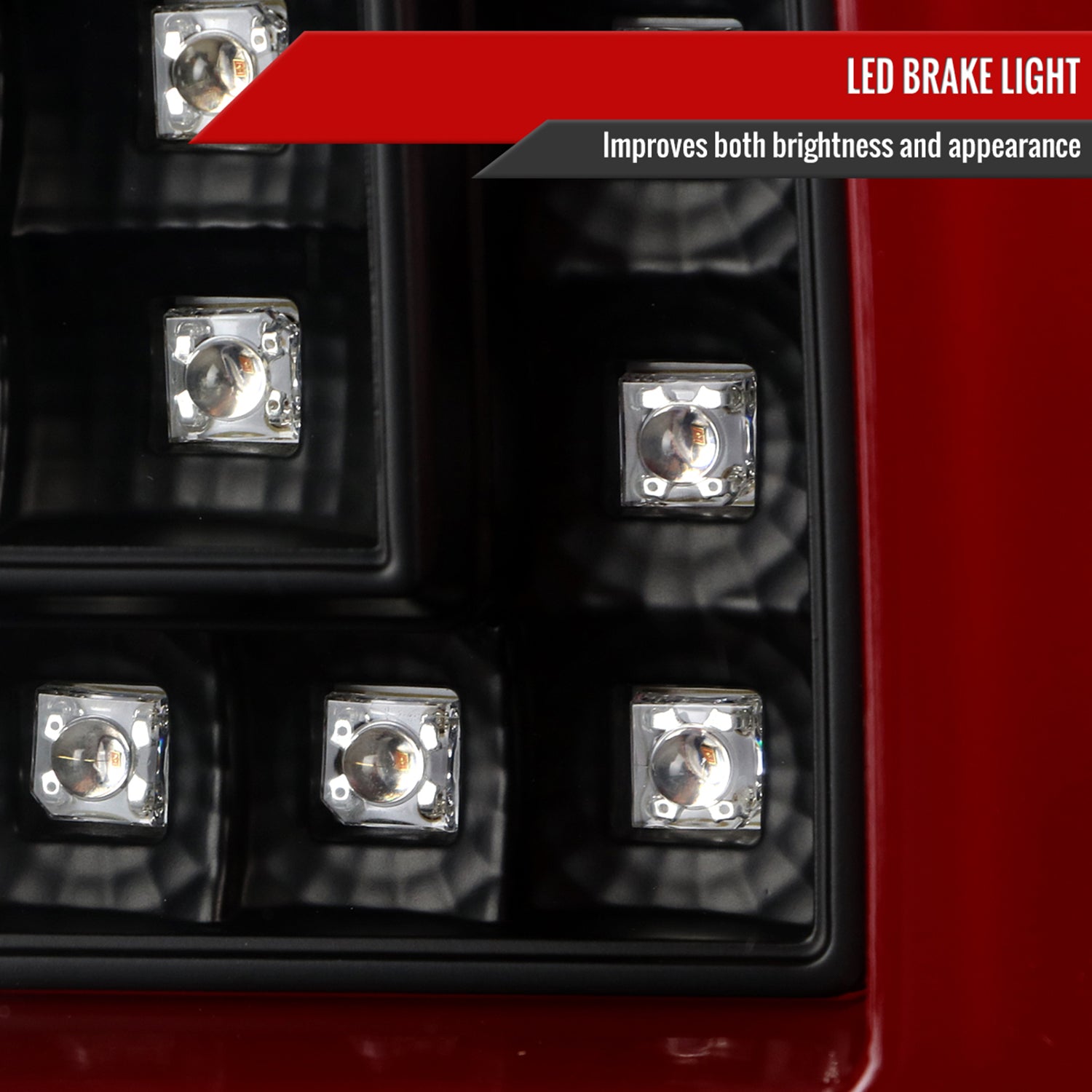 2000-2006 Chevy Suburban/Tahoe/Yukon/Yukon XL LED C Bar Tail Lights Black