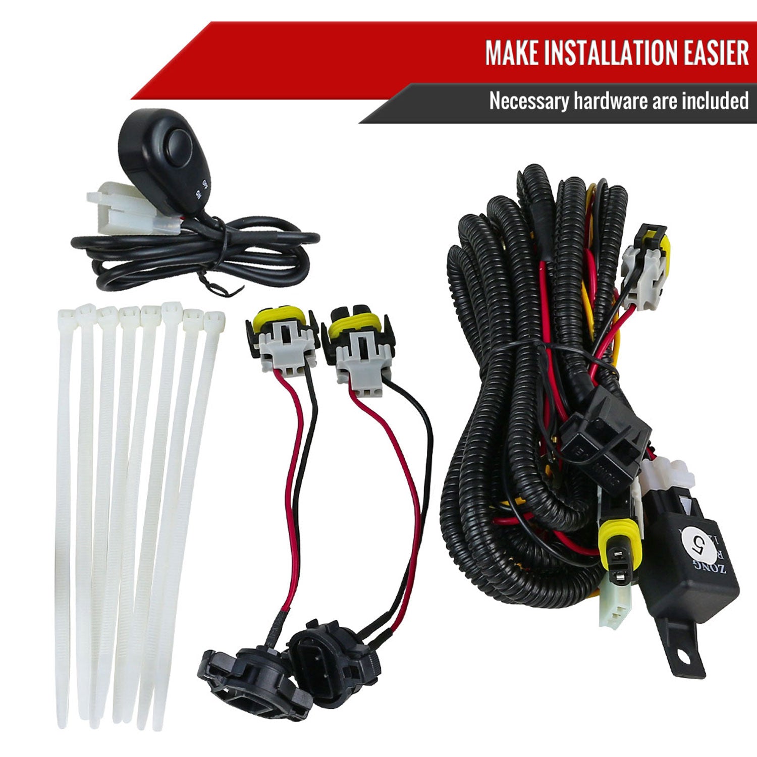 2015-2020 Chevy Tahoe/Suburban GMC Yukon/Yukon XL H8 Fog Lights Kit Chrome