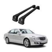 Roof Racks Cross Bar for Mercedes E-Class Sedan 2003-2019 Black Aluminium 2x