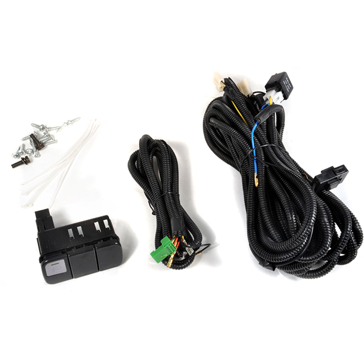 1992-1995 Honda Civic Coupe/Hatchback H3 Fog Lights Kit Chrome/Yellow Lens