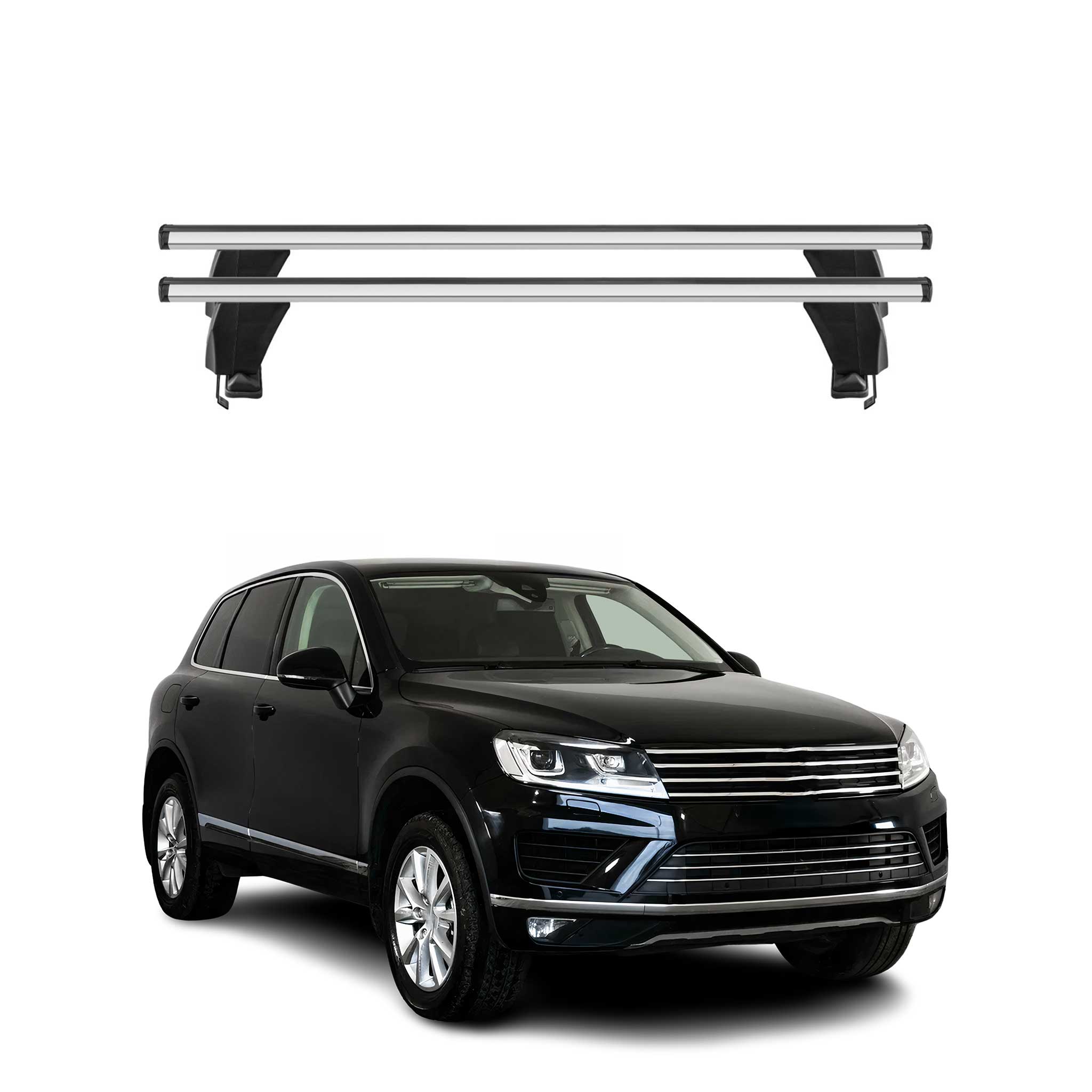 2011-2014 VW Touareg Roof Rack Cross Bars Silver
