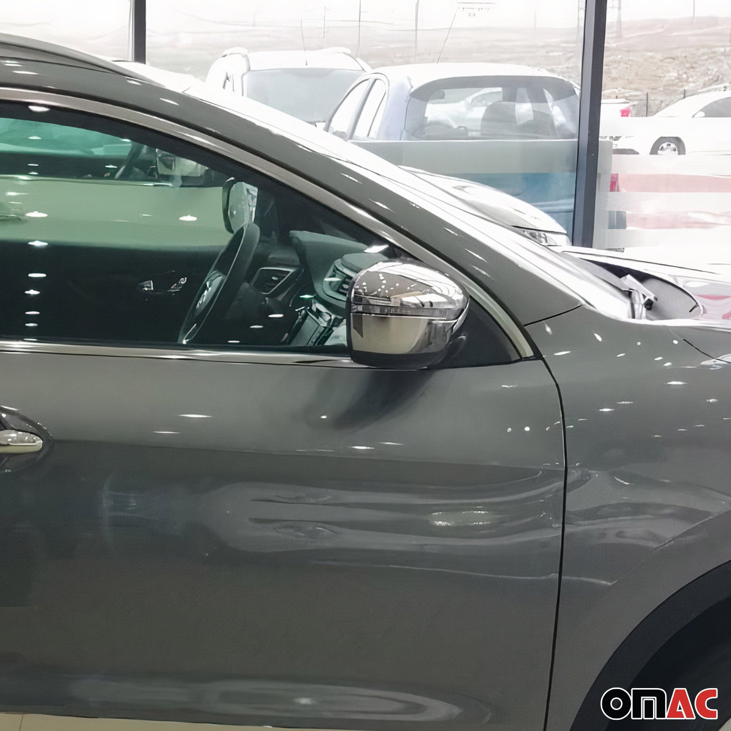 2015-2024 Nissan Murano Side Mirror Cover Caps Chrome Silver 2 Pcs