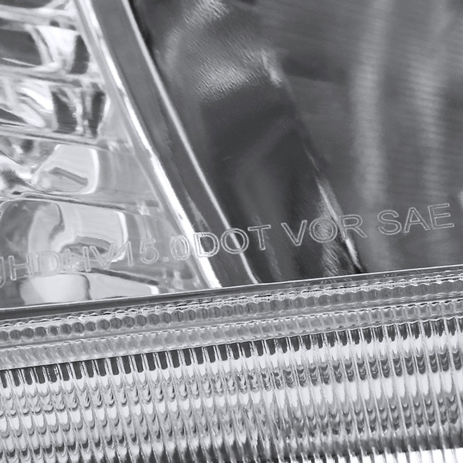 2016-2018 Honda HR-V Crystal Headlights w/ Amber Reflectors Chrome/Clear Lens