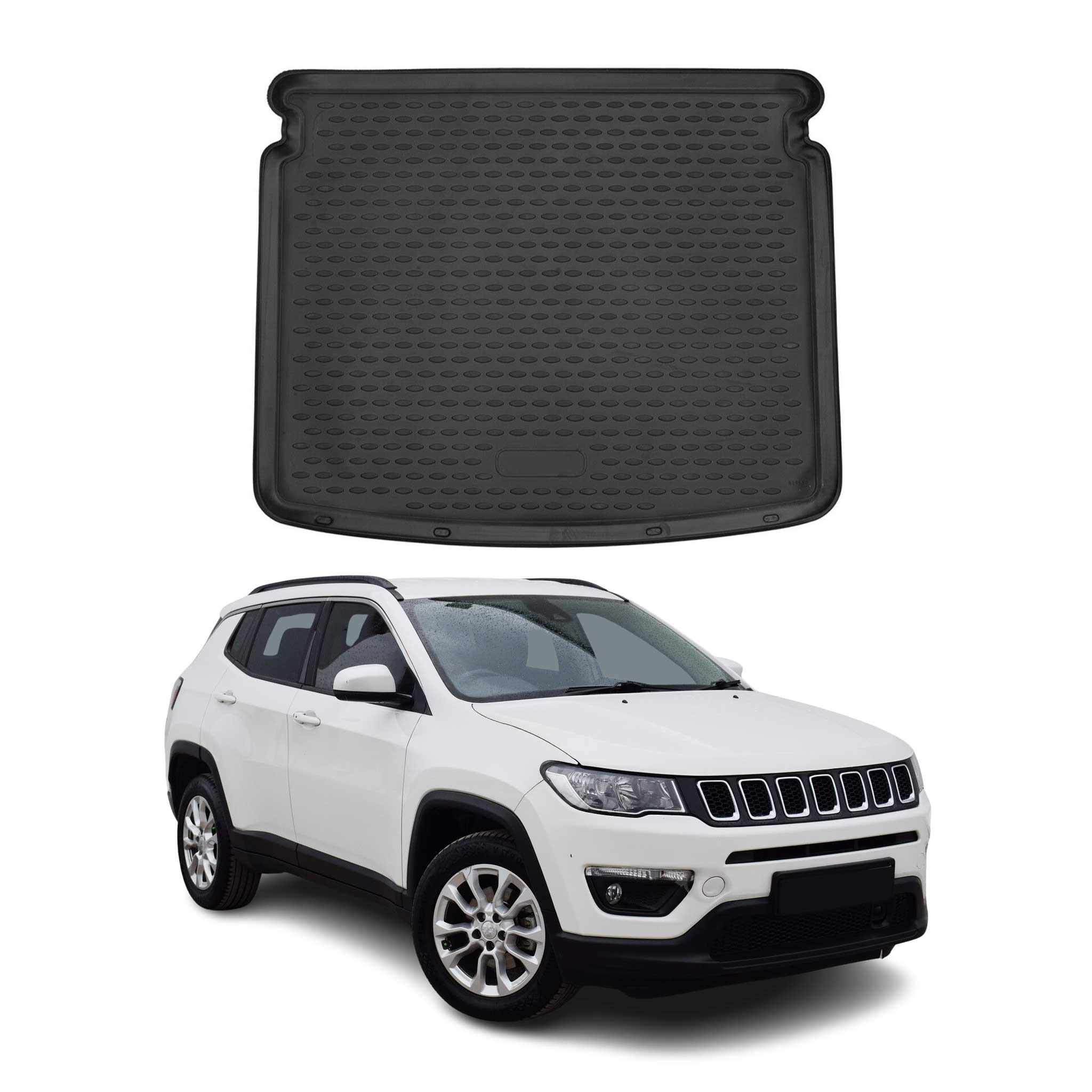 2017-2025 Jeep Compass Cargo Liner Trunk Mat All Weather Black