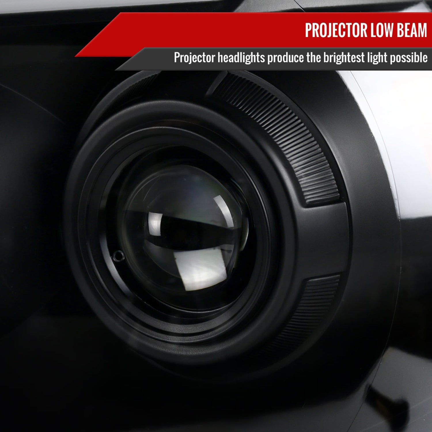 2005-2011 Toyota Tacoma LED Bar Projector Headlights Turn Signal Lights Black