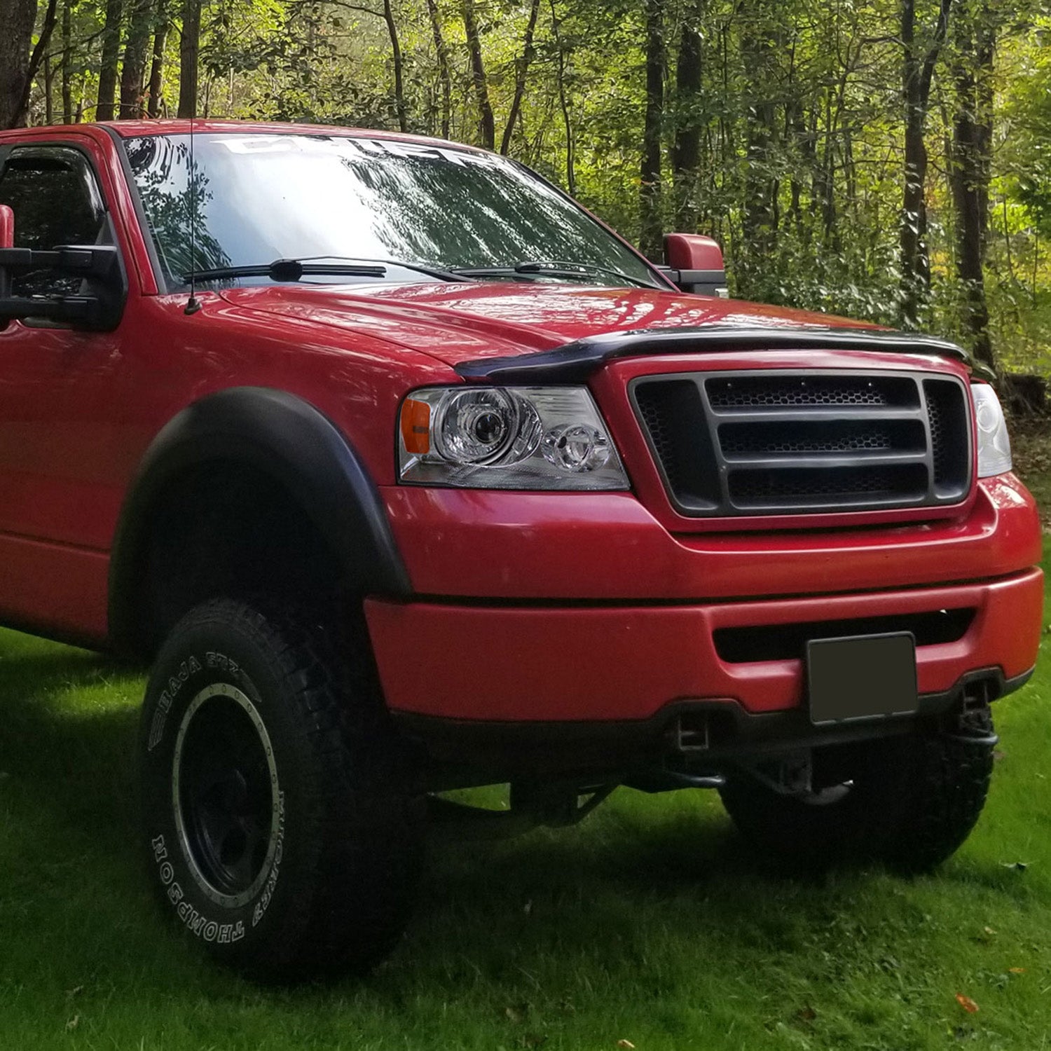 2004-2008 Ford F-150/ 06-2008 Lincoln Mark LT Headlights Amber Reflectors Chrome