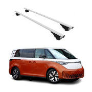 Roof Racks Luggage Carrier Cross Bars Iron for VW ID. BUZZ 2025 Silver 2 Pcs