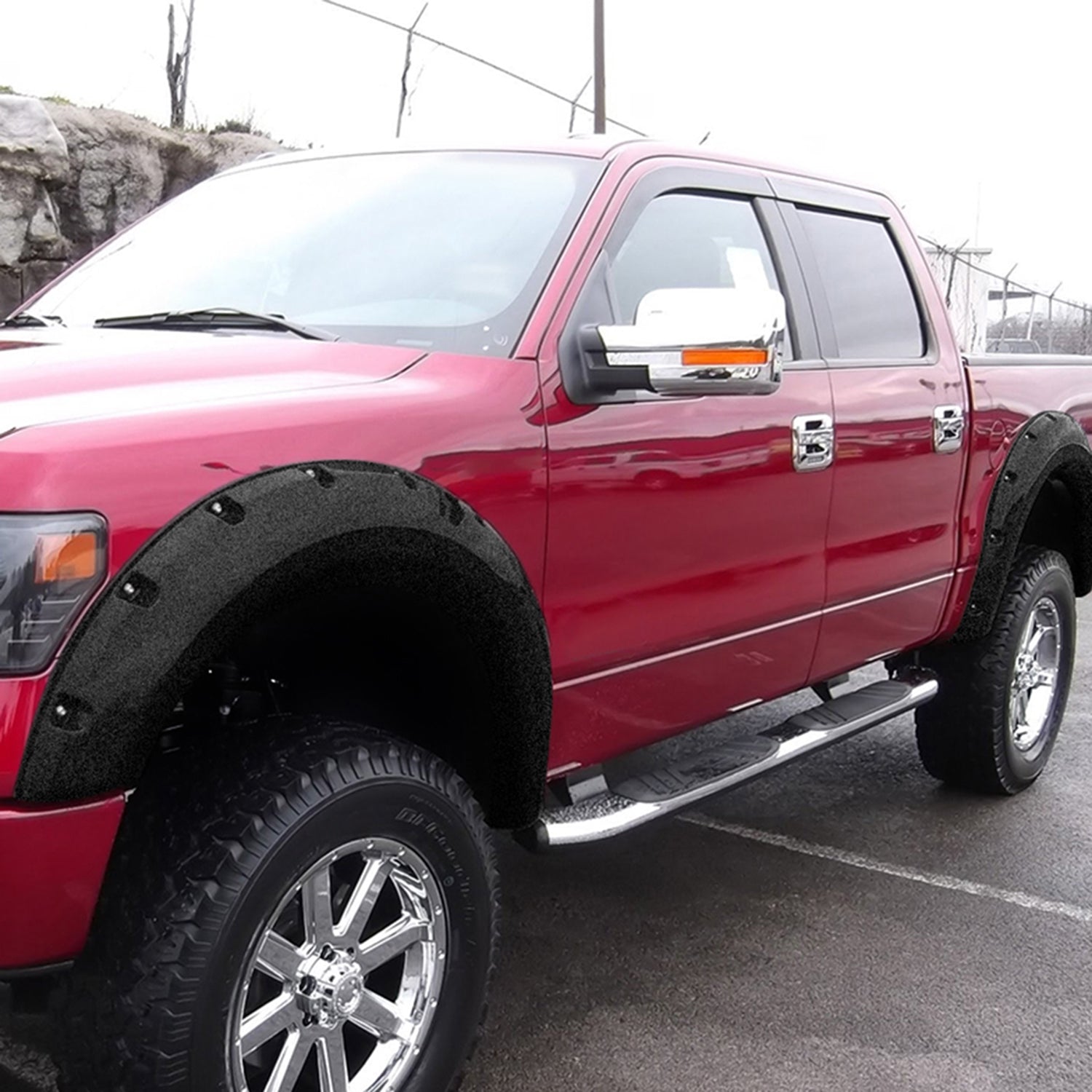 2009-2014 Ford F-150 Styleside Textured Rivet Style Fender Flares