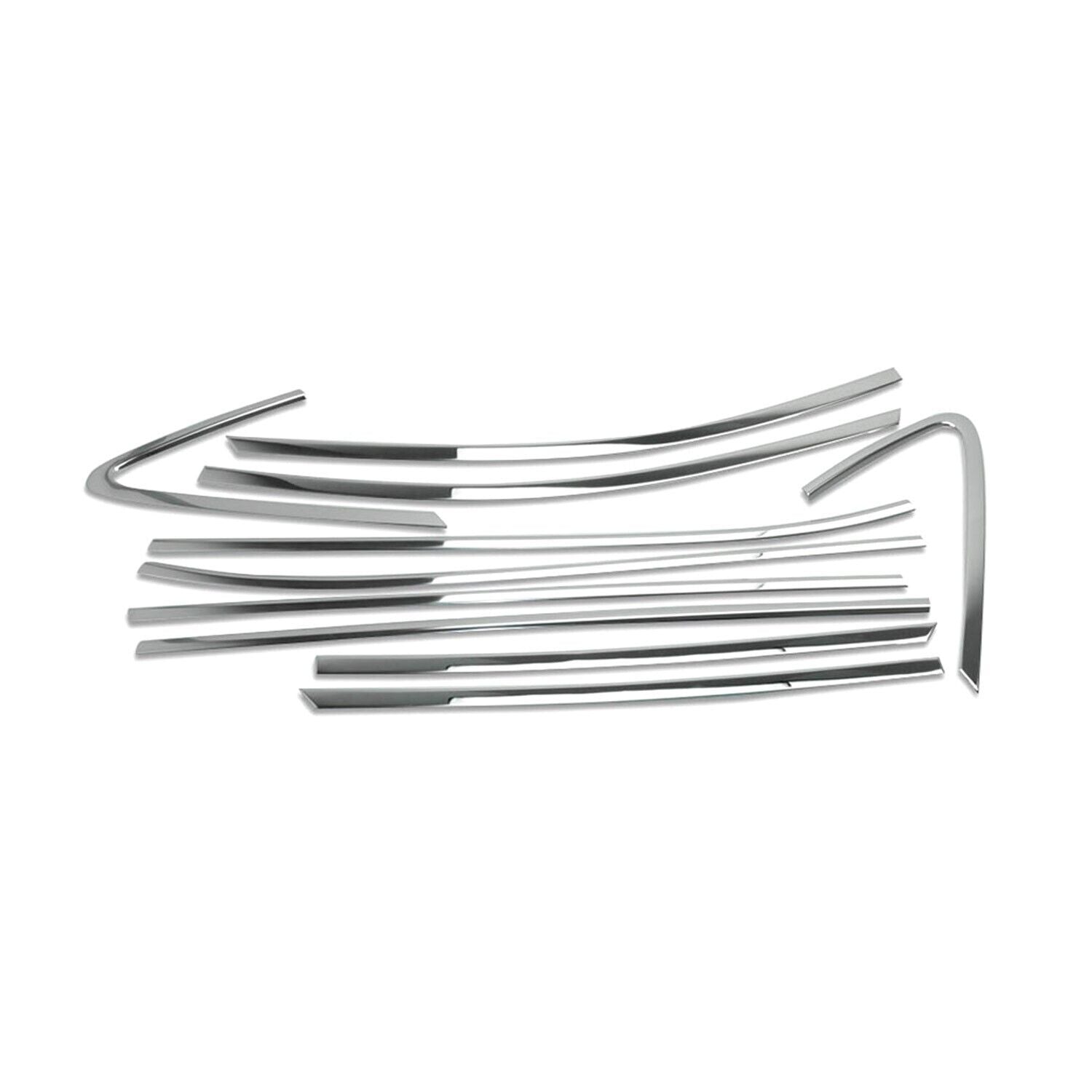 2010-2015 Hyundai Tucson Window Molding Trim Streamer Stainless Steel Silver 10 Pcs