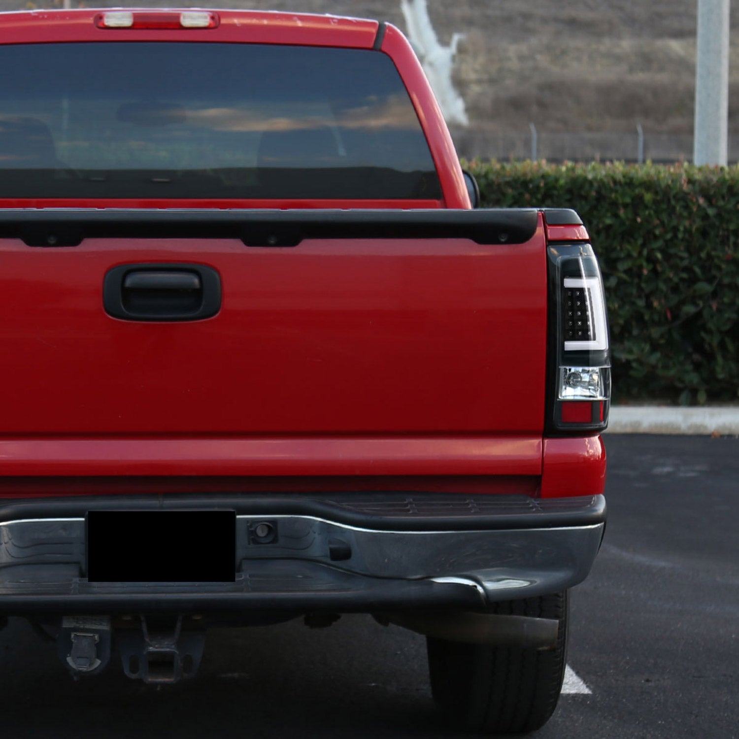 2003-2006 Chevy Silverado LED Tail Lights - G2 Matte Black/Clear Lens