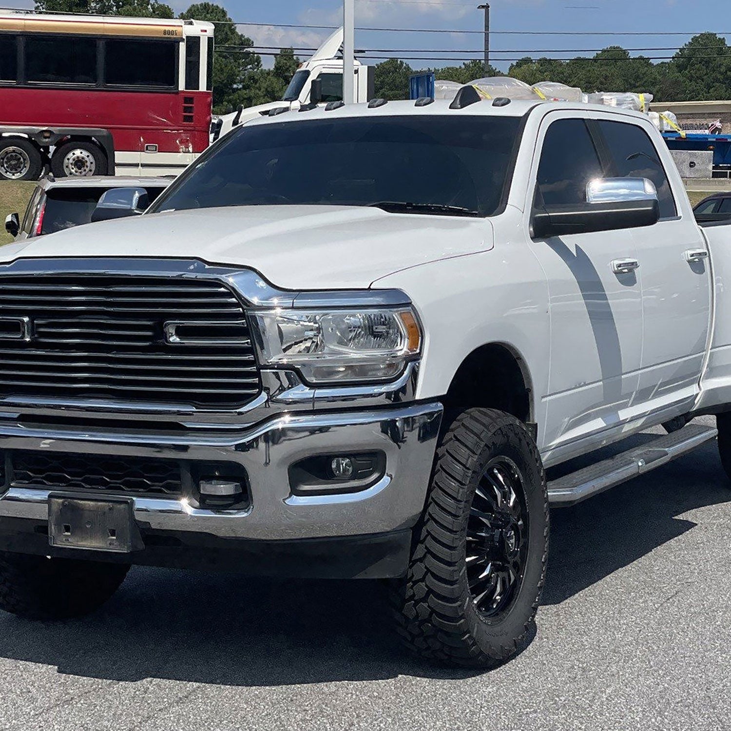 2019-2022 Ram 2500 3500 Chrome Manual Fold & Heated Side Mirror Driver Side