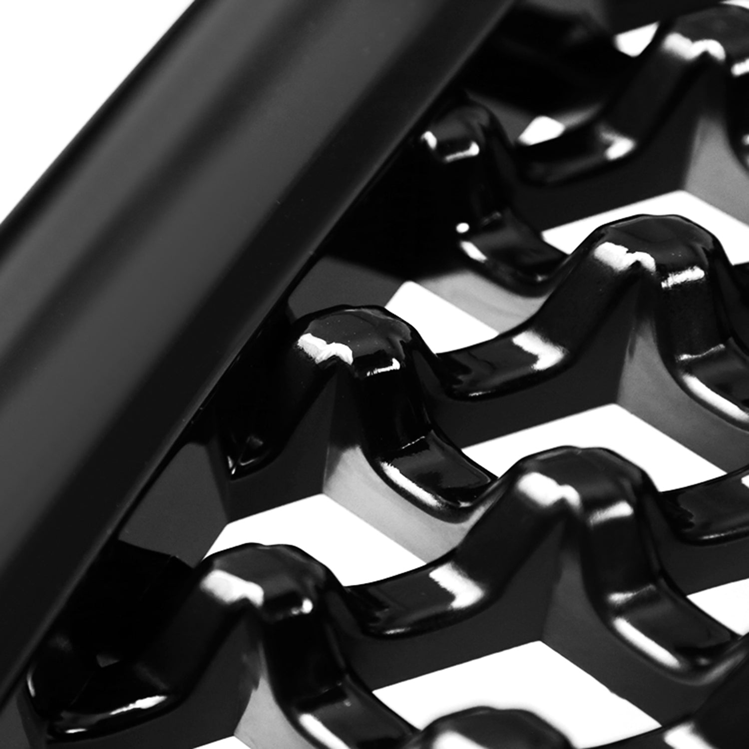 2009-2012 Dodge RAM 1500 Glossy Black ABS Honeycomb Mesh Grille