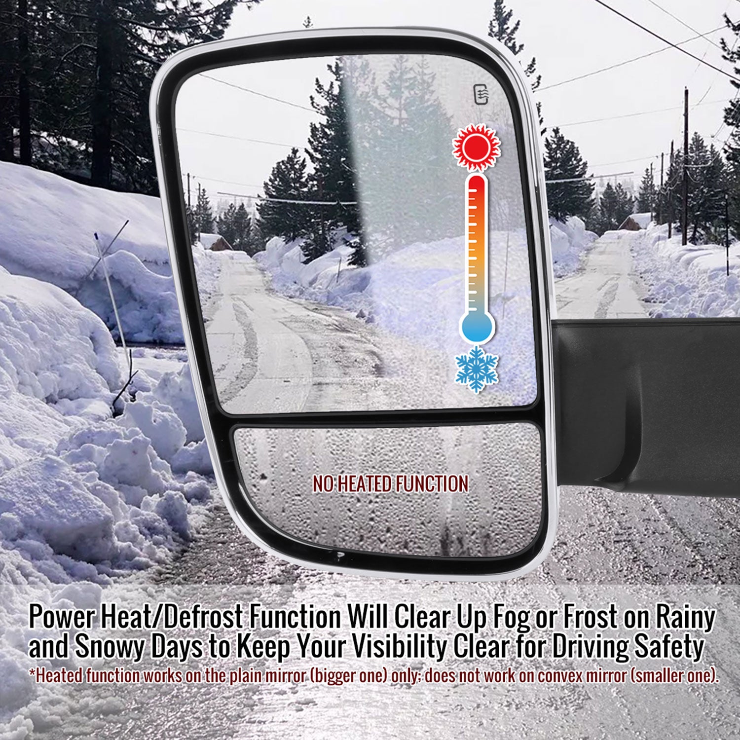 1998-2001 Dodge RAM 1500 2500 3500 Chrome Heated Towing Mirrors & Turn Signal