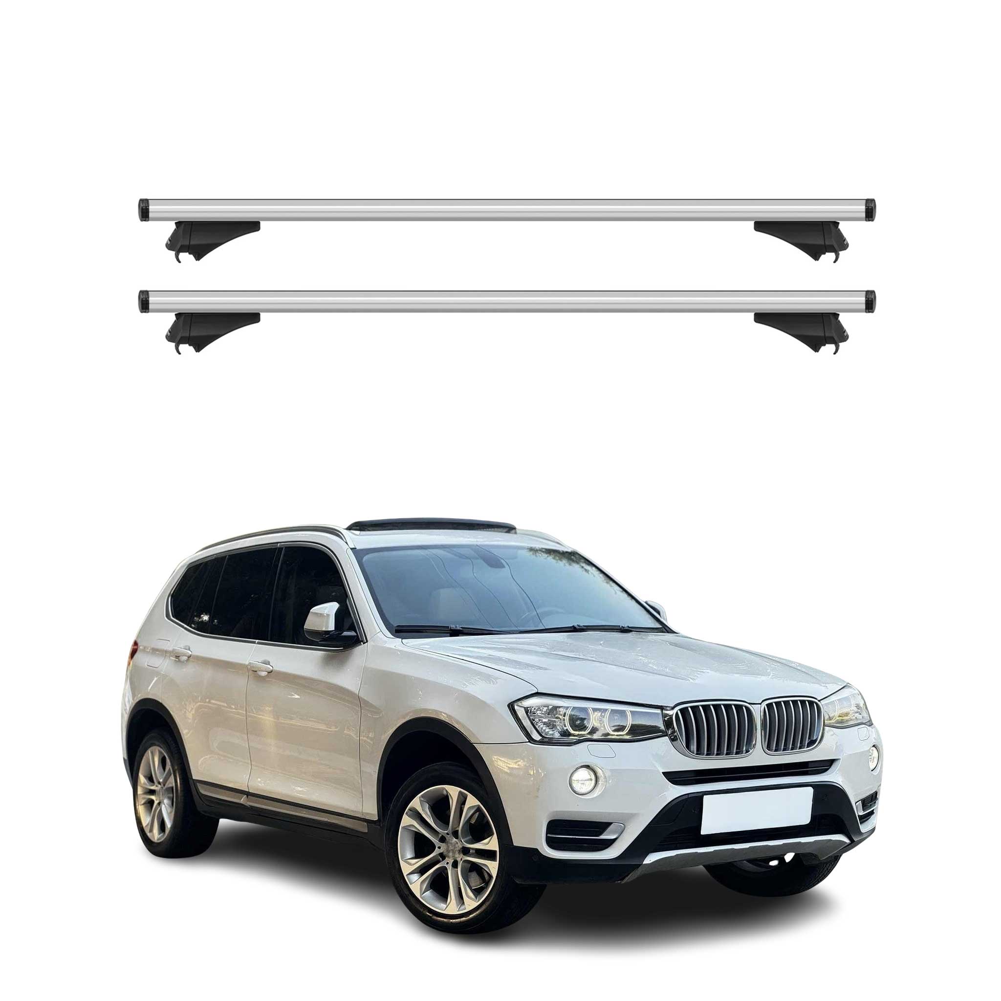 2011-2017 BMW X3 F25 Roof Rack Cross Bars Silver