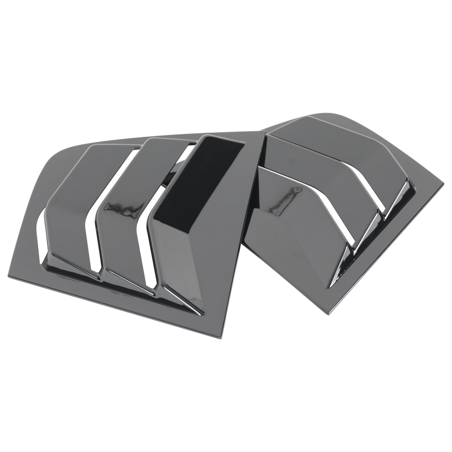 2011-2021 Dodge Charger Glossy Black Side Window Louvers Vent