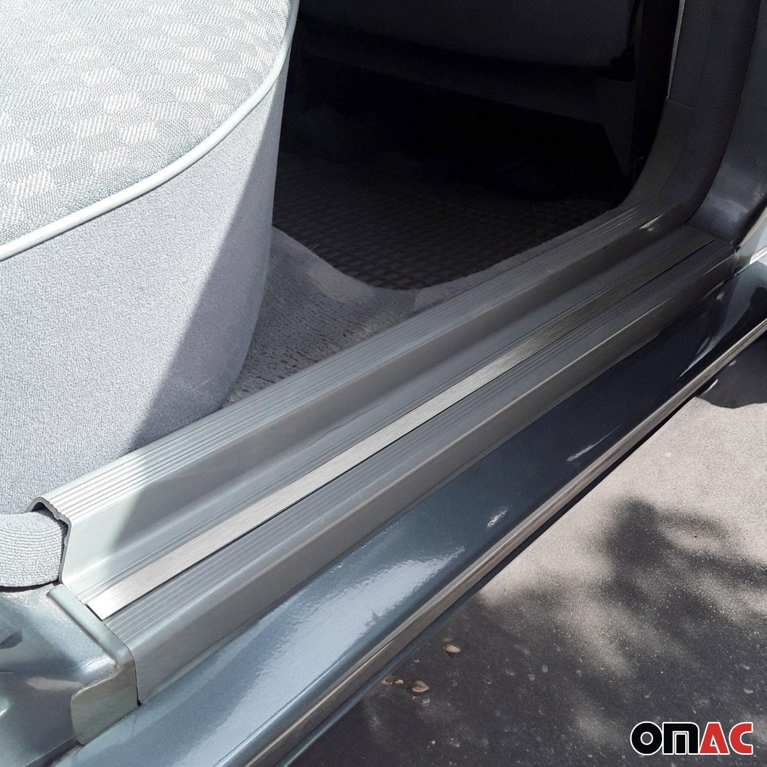 1995-2000 Mercedes C Class W202 Door Sill Scuff Plate Stainless Steel Brushed 8x