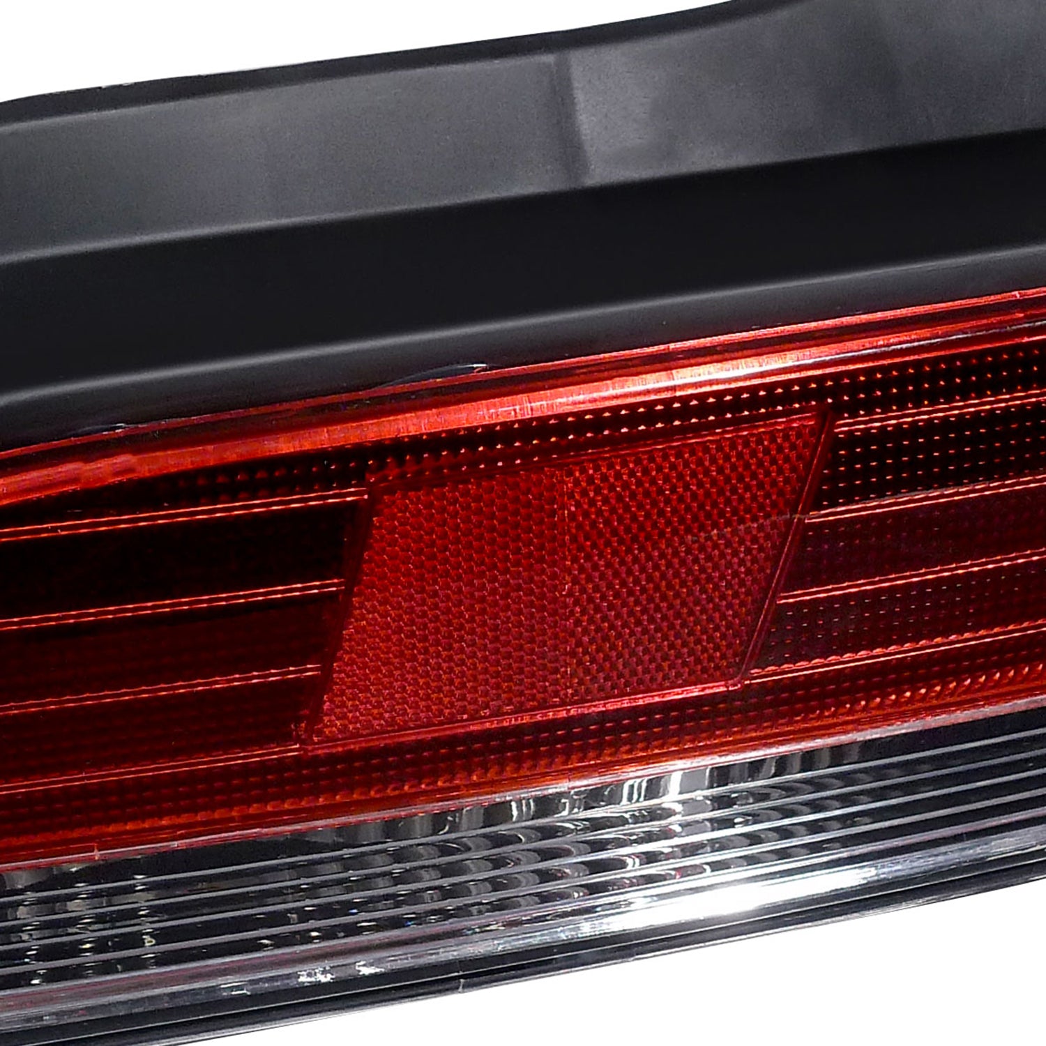 1997-2001 Honda Prelude Tail Lights Chrome Housing/Red Clear Lens