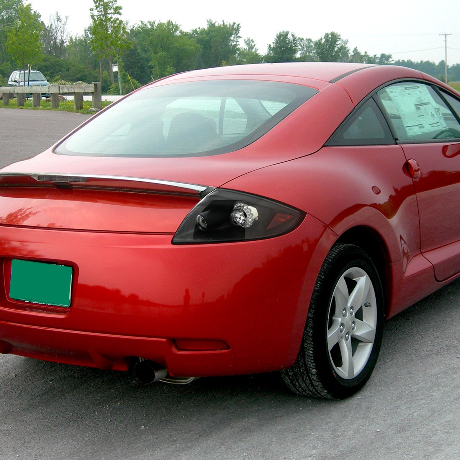 2006-2011 Mitsubishi Eclipse LED Tail Lights Matte Black Housing/Clear Lens