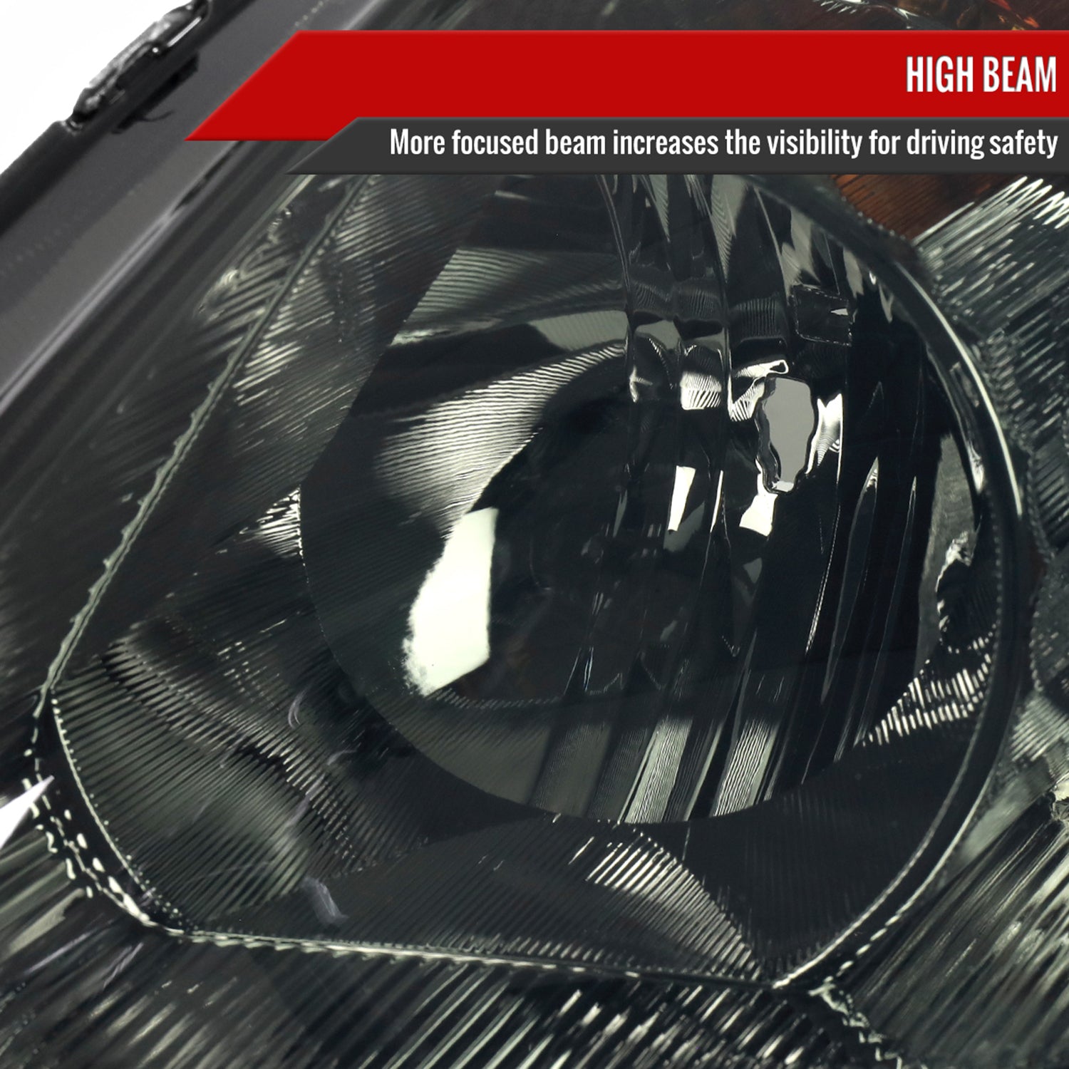 2005-2006 Honda CR-V Factory JP Headlights w/Amber Reflectors Chrome/Smoke