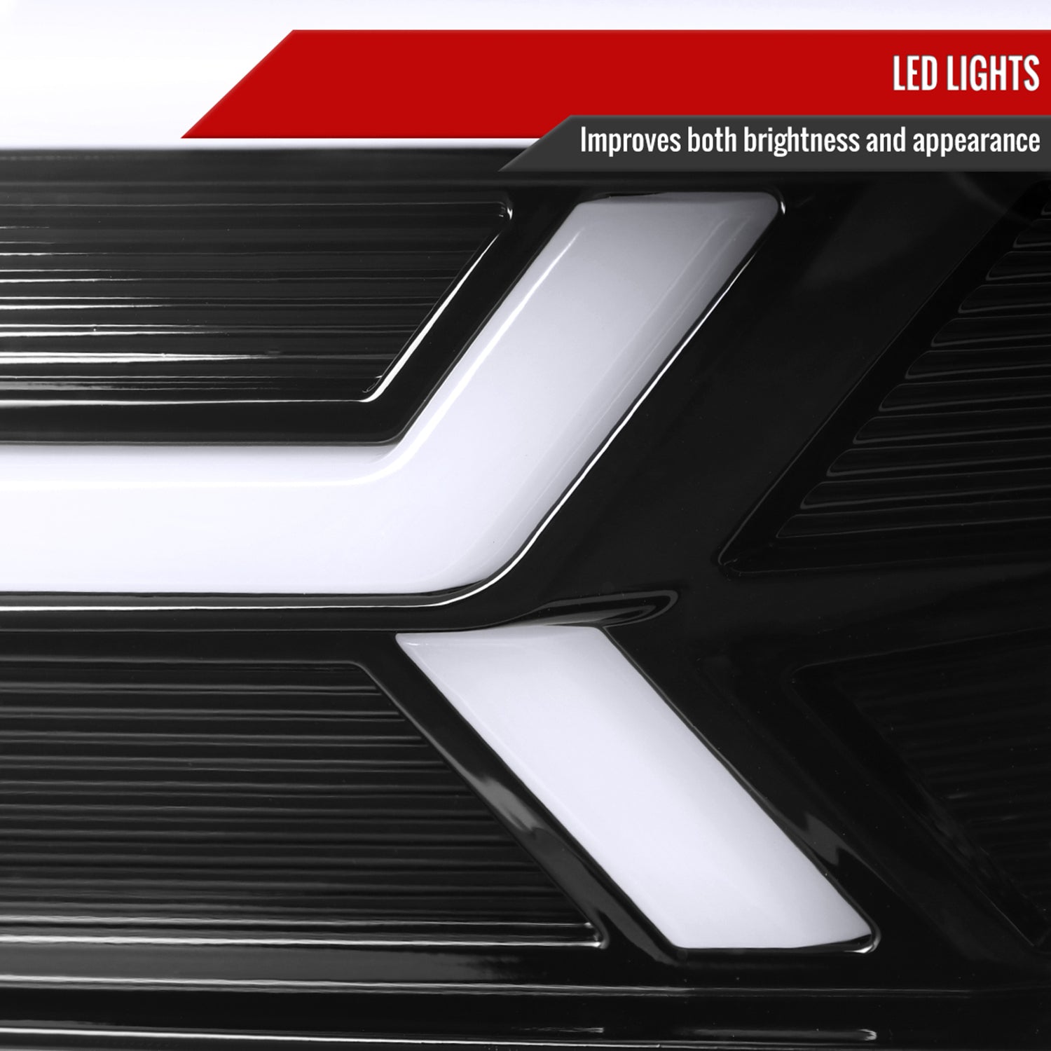 2014-2015 Chevy Camaro LED Projector Headlights Turn Signal Lights Black