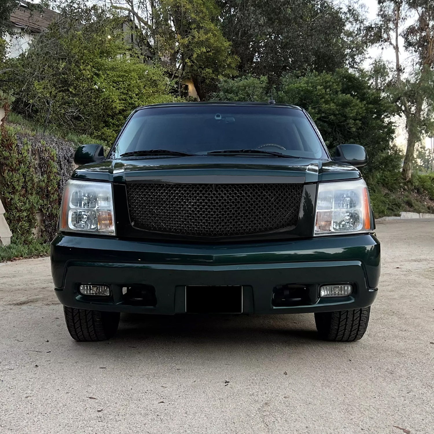 2002-2006 Cadillac Escalade Glossy Black ABS Mesh Grille