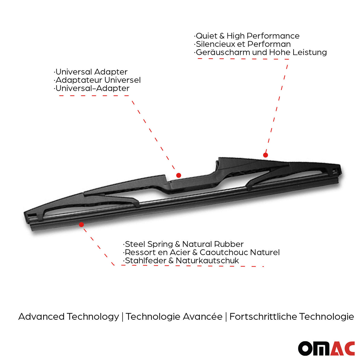 Lexus LX J200 Rear Windshield Wiper Blades